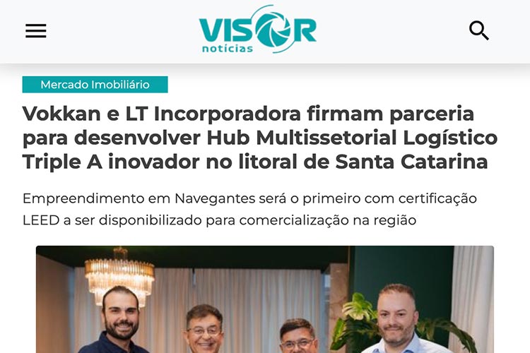 Parceria Lt Incorporadora & Vokkan Visor Notícias